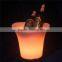 PE plastic 16 Color Changing Rechargeable Bar Led Ice Bucket For beer