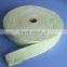 Bio-soluble fiber insulating tape reinforced with fiber glass and stainless steel