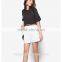 Raglan Sleeve Crop Top With Tassel Hem Women Short Sleeves Shirt