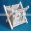 Foldable decorative l wooden magazine holder rack wholesale