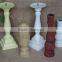 Colorful decorative tall wooden candle holders for weddings