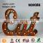 Vintage Channel Home Decorative Metal Letters LED Light