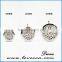 Round snowflake gold aromatherapy lockets essential oil stainless steel diffuser
