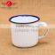 cheap white enamel camping mug wholesale