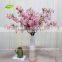 GNW BLB-CH1605014 Latest design wholesale Beautiful Silk flower pink Artificial cherry blossom branche