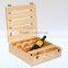 2016 customized handmade 4 bottle wooden wine gift box