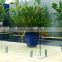 JINXIN fence round glass spigot,balustrades & handrails duplex stainless steel spigot frameless glass railing