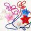 4th of july party supplies custom blinking star pedant beads flashing light up necklace for independence day