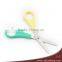 5.25" left hand promotional plastic handle student scissors (HA-07B)