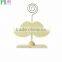 Metal with wooden base memo clip type, metal card holder clips