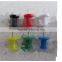 New item 19mm plastic shaped Mini Thumb tacks with stripe