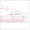 Kearing flexible plastic 1/4 triangle scale rulers for measure Built-in calibration for Engineering surveying#8514