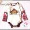 fashion new boys long sleeve rompers cute baby bodysuits snapsuits