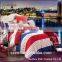 Summer style cotton bedding set / twin Full Queen size duvet cover set / reactive printed bed linen flat sheet bedclothes