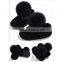 2017 new design cotton prewalker hook and loop many colors kids shoes girl