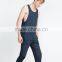 Plain black knitted men stringer tank top with no lable