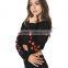 B40999A 2017 autumn fashion crop tops women short star sweatshirt