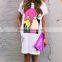 2016 Summer New Model Fashion Design Printed Longline Dress Wholesale China Guangdong