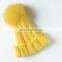 Matching color raccoon fur pompom/pompon hats wholesale winter hats