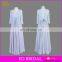Elegant Scoop Neckline Full Back Chiffon Bohemian Style Mother Of The Bride Dress With Sleeves