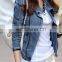 New Arrival Fancy Ladies Denim Blazer From Chinese Factory