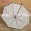 Black and White Color Wedding Sun Umbrella with Flower for Bride