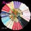 Assorted Colors Ladies Japanese Hand Fans
