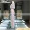 Wholesale new fashion design strapless eyelash lace elegant luxurious evening dress