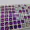 purple velvet back silver foiled sew on crystal stones for wholesale