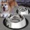 Belly anti side colored pet bowl /belly dog bowl