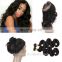 brazilian 360 lace frontal closure with bundles cuticle aligned hair 360 lace frontal wig