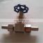 Angle needle stop valve for cold room mini Gas needle valve