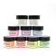 Queen shining colorful acrylic nail dip powder nail holographic glitter powder glow in dark for dipping nails