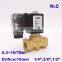 GOGO Normally Close 2 Way Compact Pilot Water Brass Solenoid Valve 16bar 1/4" 3/8" 1/2" BSP Orifice 10mm 220V AC PXC-D14511 NBR