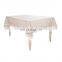 Original life style plain color daisy linen embroidery designs tablecloth