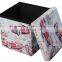 Customized Fashionable Living Room Furniture Classic Car Foldable  Storage Ottoman Sofa Stool Boxes