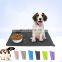 Waterproof Pet Food Mat Easy Washing Solid Color Silicone Pet Feeding Pad Pet Bowl Drinking Mat