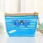 Transparent fashion cosmetic bag, several colorful colors with bowknot