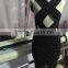 Summer dress wholesale luury 2016 new fashion white black strap hollow out two piece set sey women evening party bandage Dress B