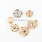 Double Round Hidden Snap Metal Button For Sewing