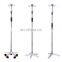 201  stainless steel  drip stands adjustable mobile IV pole rail  infusion stand