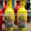Oriental Ceramic Yellow Red Tall Decorative Floor Vases