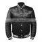 Hot sell fashion Plus Size printed embroidery black satin bomber jacket for men