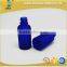 15ml cobalt blue boston glass bottle