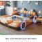 Children Bed With Guardrail Solid Wood Multifunctional Cartoon Sports Car Bed