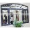 weather resistance casement open round top grill design tempered frosted glass arched aluminum swing window for new home
