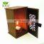 Custom luxury paper window candle gift box rigid cardboard candle packaging box wholesale