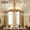 HUAYI European Luxury Style Hotel Dining Room Bedroom Indoor E27 40W Modern Ceiling Chandelier