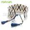 Popular Glass Seed Bead Blue Cotton Tassel Bracelets Handmade for Women CLL146