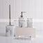 luxury modern design polyresin Marble bathroom accessories set